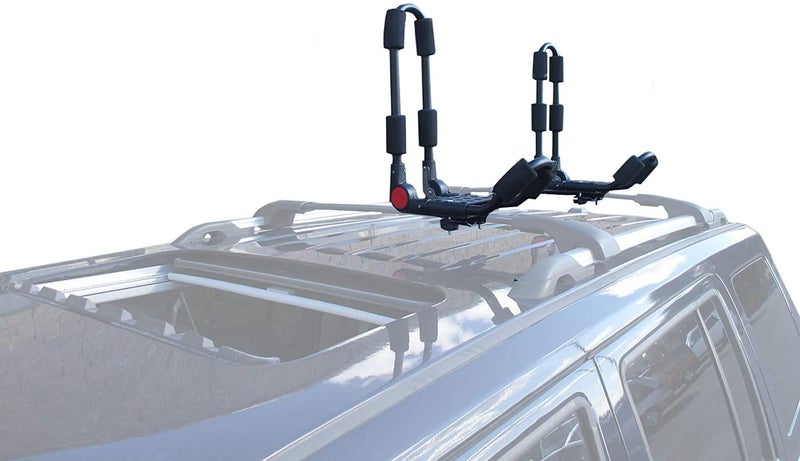 BRIGHTLINES Folding Kayak Roof Rack, a Set of Two Foldable Kayak Roof Rack Carrier for Kayaks, Canoe, SUP, Mounted on Car SUV Roof Crossbars - Image 5
